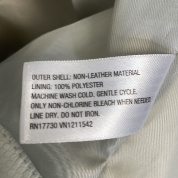 - Mossimo Off-White Faux Leather Jacket - Picture 10 of 10